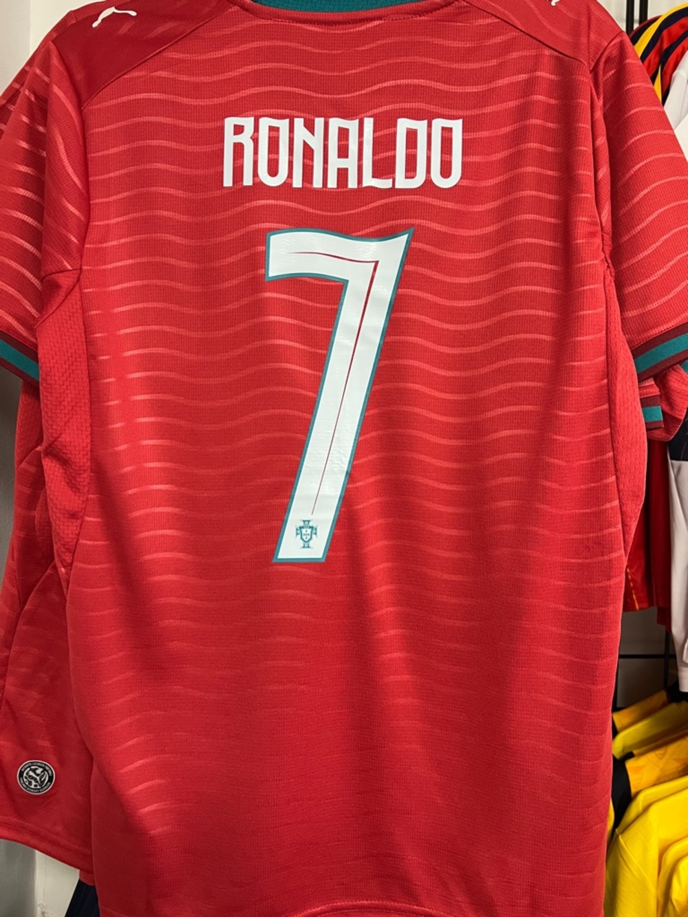 Ronaldo  Men's Red Portugal Soccer Jersey adult w name